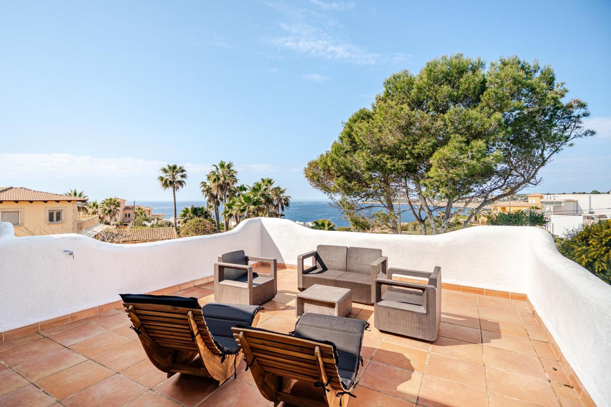 Gigantische Villa Mit Meerblick, Panoramablick & Pool-Oase Cala Pi  Exterior photo