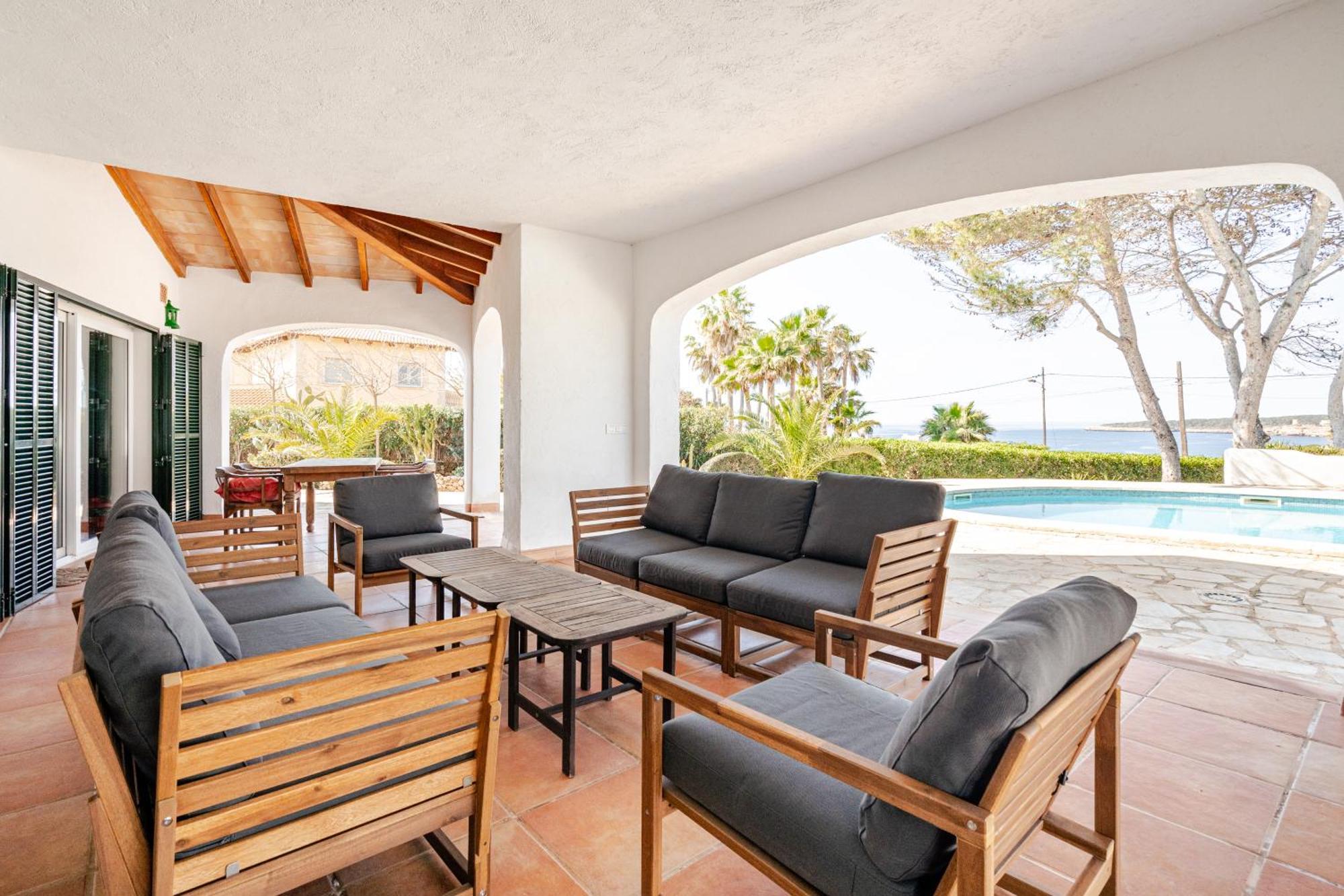 Gigantische Villa Mit Meerblick, Panoramablick & Pool-Oase Cala Pi  Exterior photo